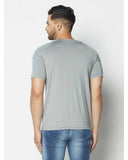 Striped Print Half Sleeves Round Neck T-shirts For Men's - Shopliyans.com