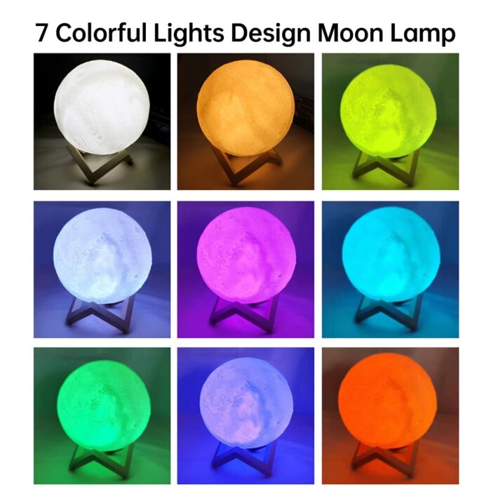 LED Night Light in Shape of Moon - Image 5