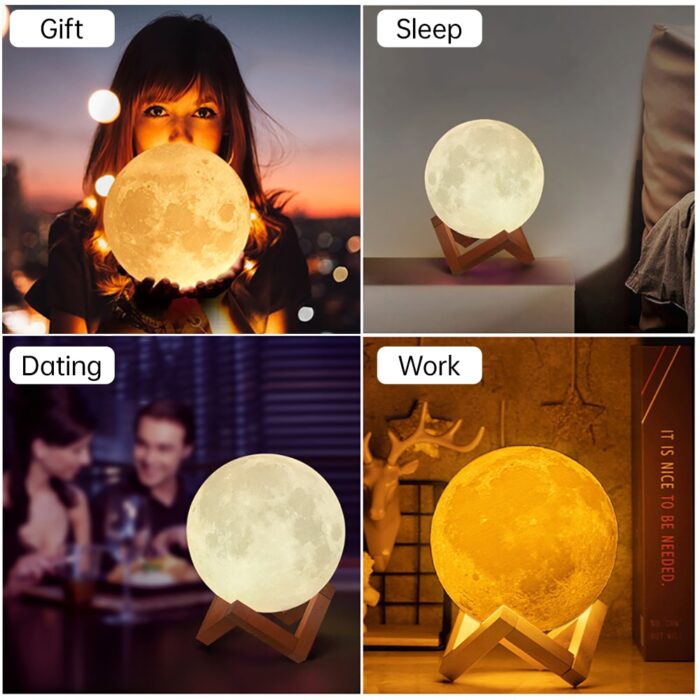 LED Night Light in Shape of Moon - Image 7